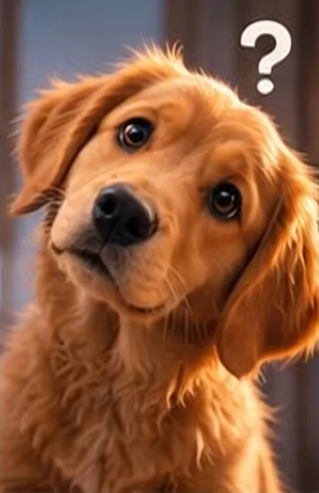 Ilustración de un perro con cara de duda